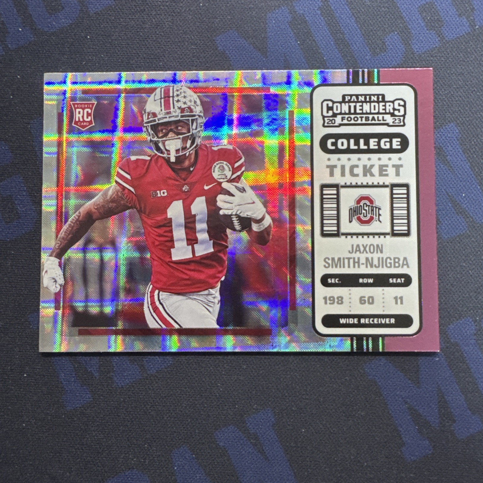 Jaxon Smith-Njigba Panini Chronicles Draft Picks Contenders College Ticket #15 Pink