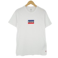 Image of Levi's Women Tee T Shirt White Cotton Aq9 Size M