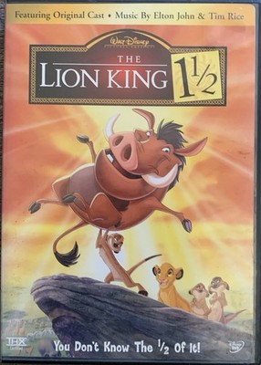 Walt Disney s The Lion King 1 1/2 DVD Movie 2-Disc Set Complete 2004 VERY GOOD!!