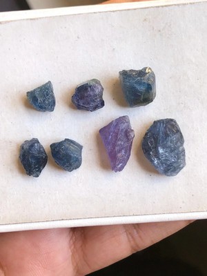 AAA Blau Tansanit Hart Edelstein: Raw Heilung Kristall, 41.30 CT, 7 Pcs