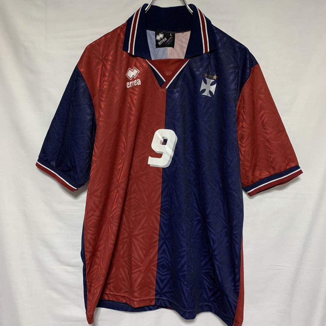 90s errea GENOA ジェノア ユニフォーム Vintage Errea Genoa Soccer Jersey 90s Serie A Made in Italy