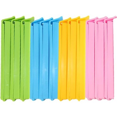 Airtight Clips Set, 12 Stück, Multicolor, Wiederverwendbar, Büro Küche Lagerung