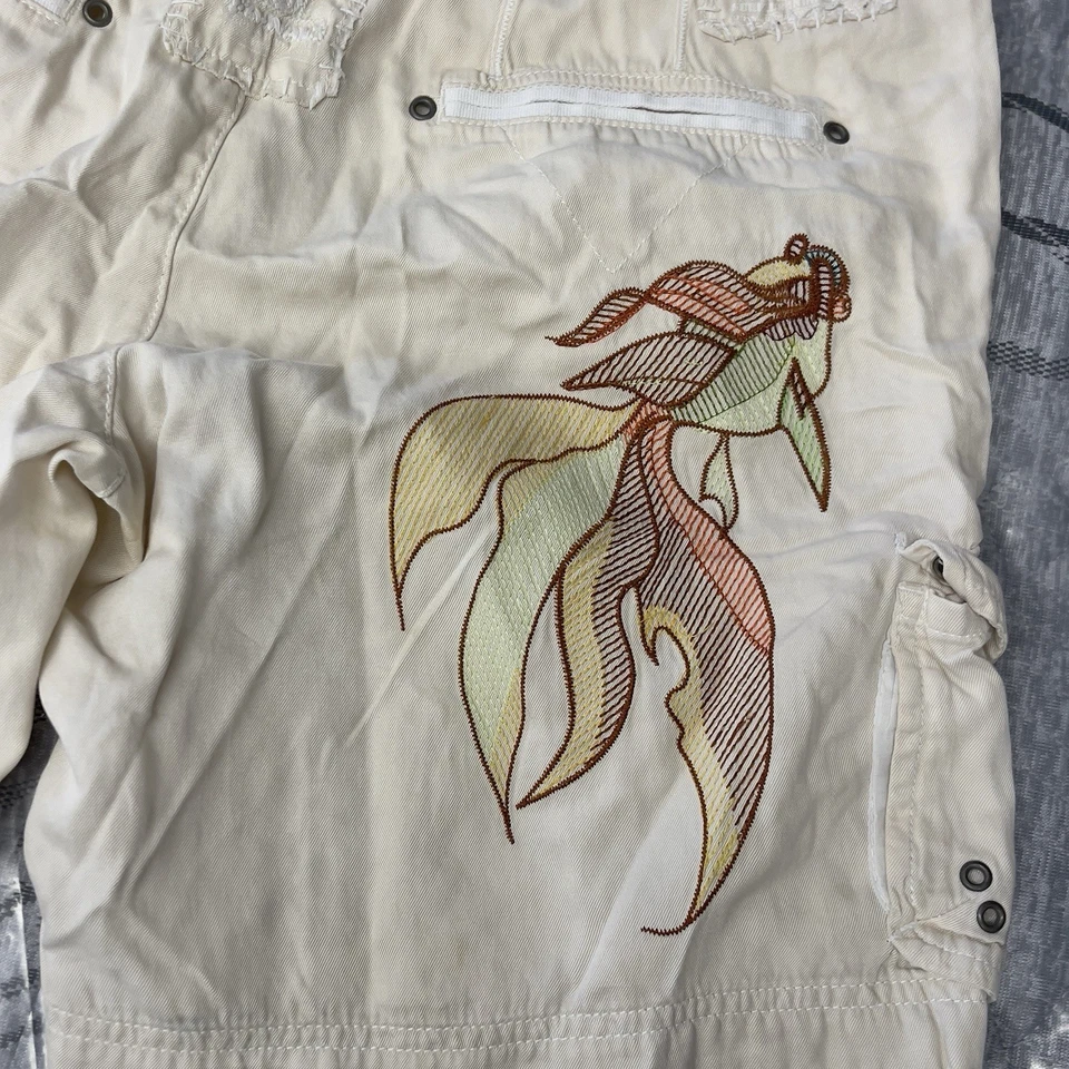 Da-Nang Shorts Womens M W30 L8 Cargo Silk Surplus Military Y2K Buckle Army FLAW - Image 4 of 4