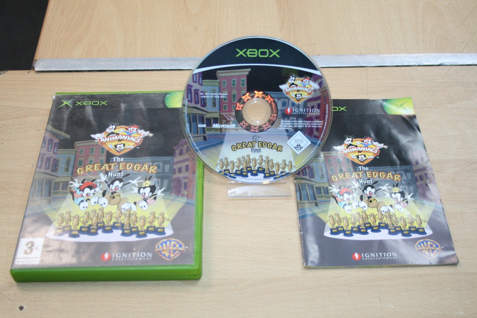 Animaniacs: The Great Edgar Hunt (Microsoft Xbox, 2005) With Manual