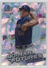 2021 Bowman Chrome 40-Man Futures Atomic Refractor 43/150 Matthew Allan 0vt8