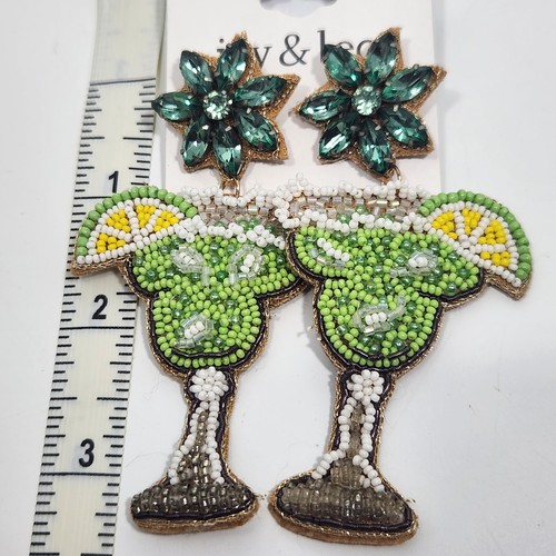 Earring Lot Ivy & Leo Seed Bead Owl Dangle Margarita NWT - Picture 5 of 9