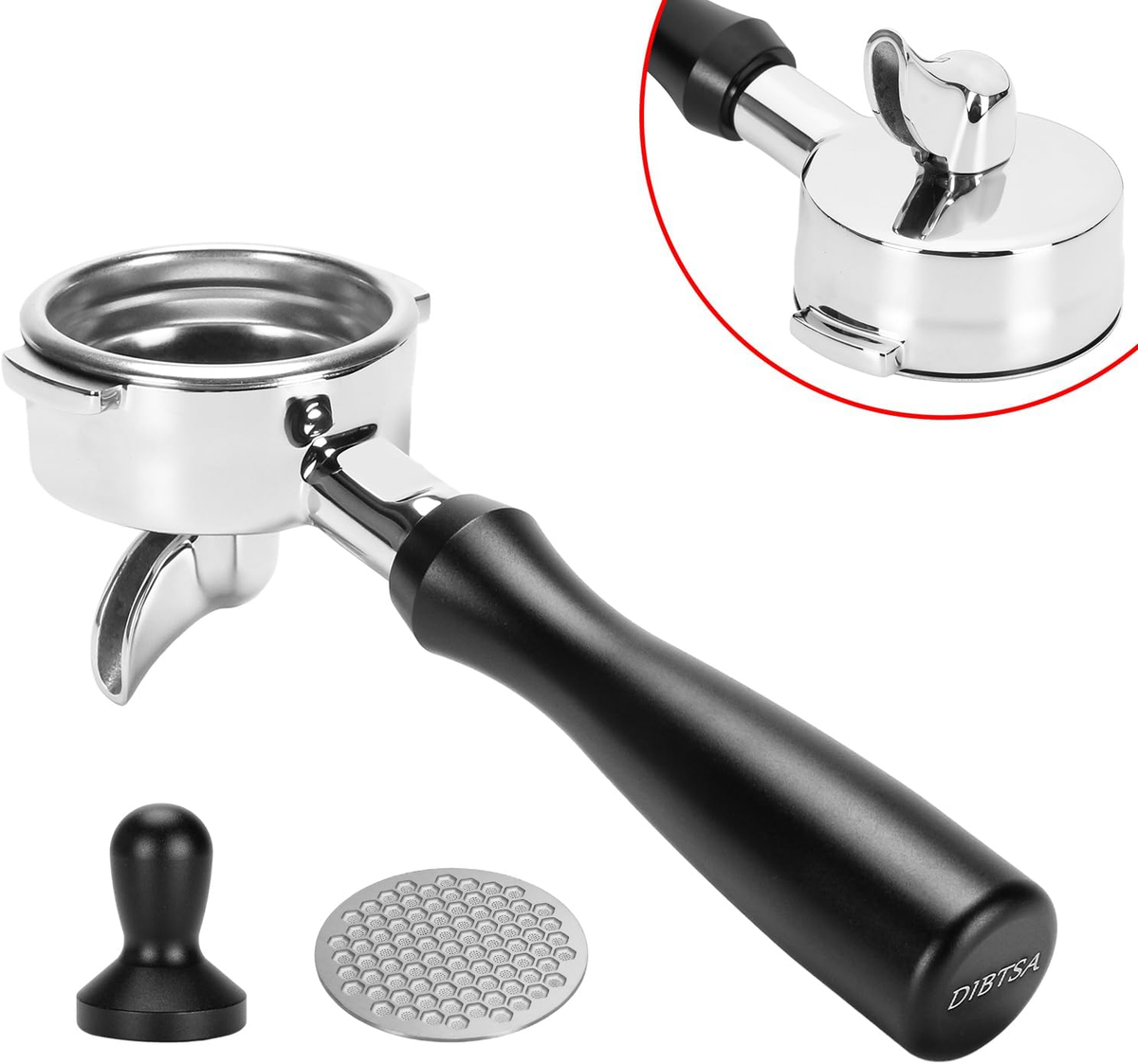 58mm Single Spout Portafilter for La Marzocco with Steel Basket