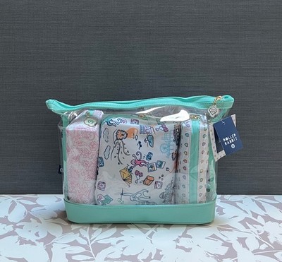 Roller Rabbit x Target White/Teal 4pc Multipurpose Pouch Set