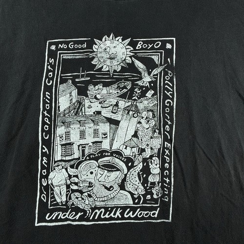 Under Milk Wood A Play for Voices Dylan Thomas T-Shirt Men's X-Large VTG RARE - Picture 2 of 8