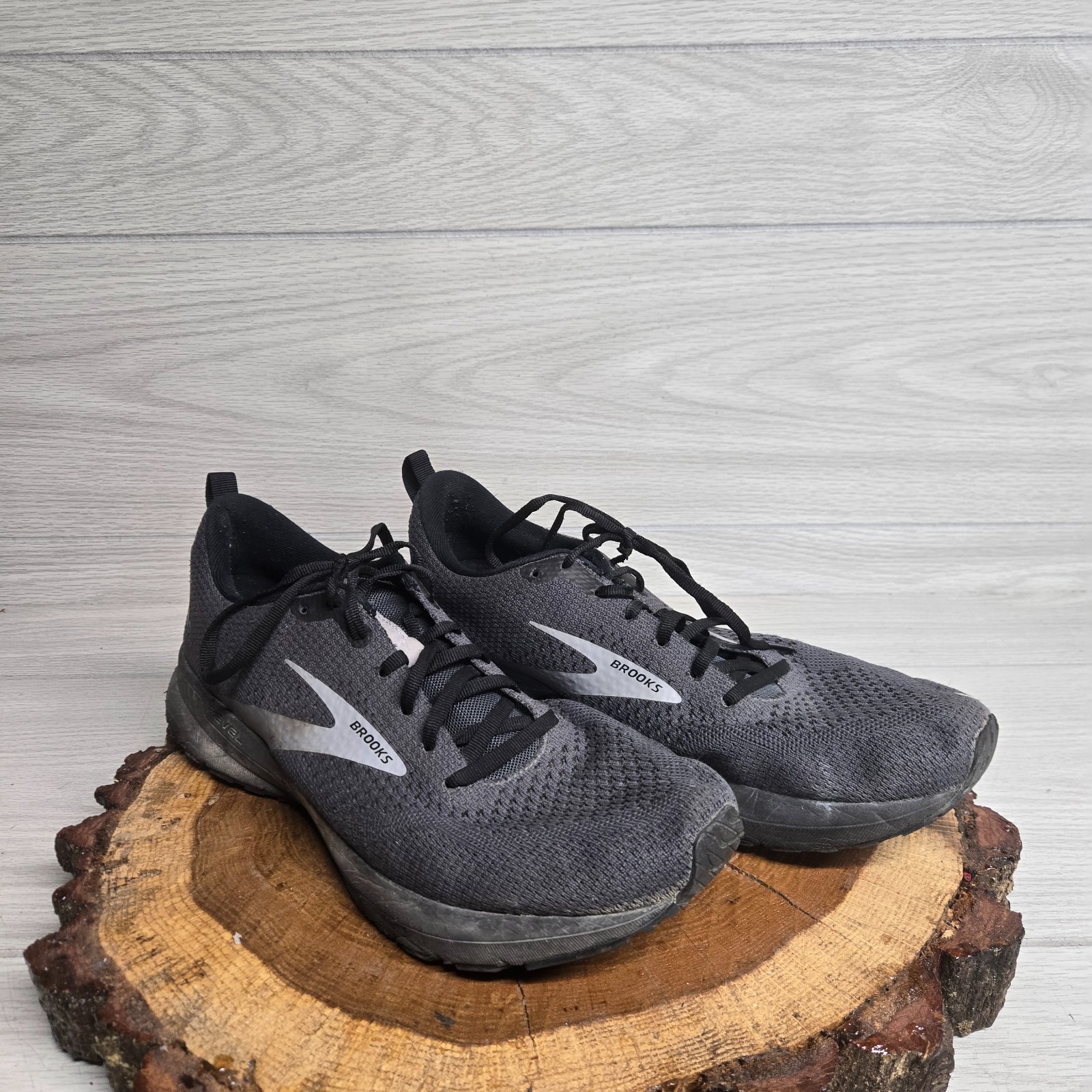 SAOLA Brooks Revel 4 Scarpe da Corsa Nero Grigio Sneakers Sportive Adulto Uomo 11 5 D