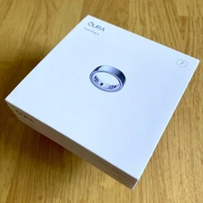 Oura Ring 4 - Smart Ring - Silver - Size 7 ( Genuine / New / Sealed )