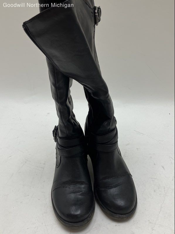 BareTraps Black Solid Riding Boot Boot Women 5.5 - image 2