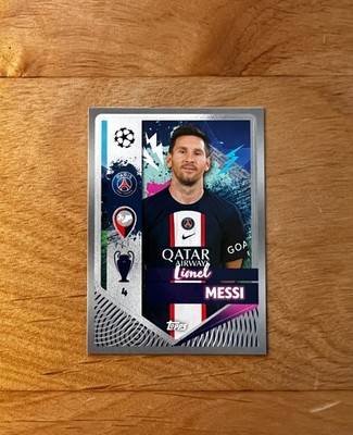 Lionel Messi 2022-23 Topps UEFA Champions League Sticker #365 FIFA Argentina