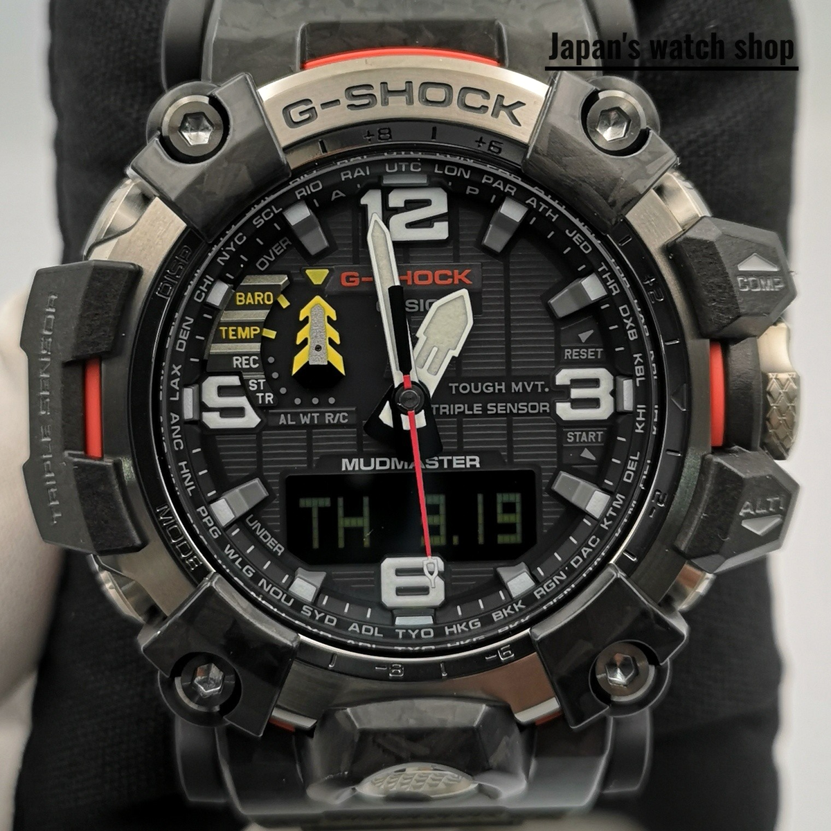 CASIO G-SHOCK GWG-2000-1A3JF Black Red CARBON MUDMASTER Men
