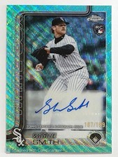 2025 Topps Chrome Update Aqua Wave Refractor /199 Shane Smith #AC-SS Auto