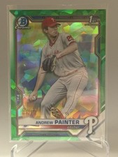 2021 Bowman Chrome Andrew Painter Sapphire Green Refractor 27/50 Phillies