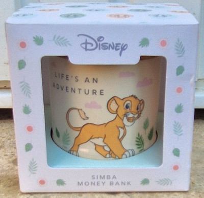 Disney König der Löwen Simba Spardose Little Cub Life's An Adventure Neu & OVP