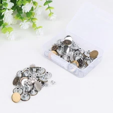 50 Sets Snap Button Fastener Buttons for Clothes Jean Replacement Kit