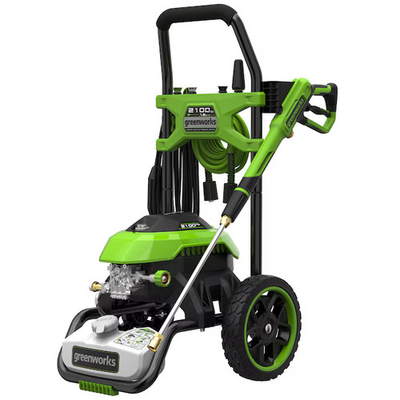 #ad Greenworks GPW2100 2100 PSI 1.2 GPM Water Electric Pressure washer 4 in Spray $239.00