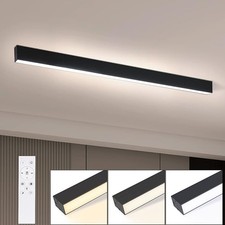 LED Deckenleuchte 32W 110cm Schwarz Deckenleu...