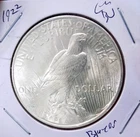 PEACE SILVER DOLLAR 1922 GEM B UBLAZING MS+++++ FROSTY WHITE BEAUTY 90%