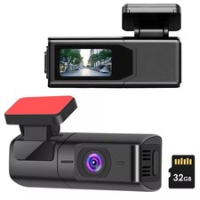 2K HD Front Dash Cam Recorder w/ IPS Screen Night Vision w/32G Card App Control