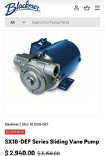 Blackmer Sliding Vane Pump SX1B-DEF With A We...