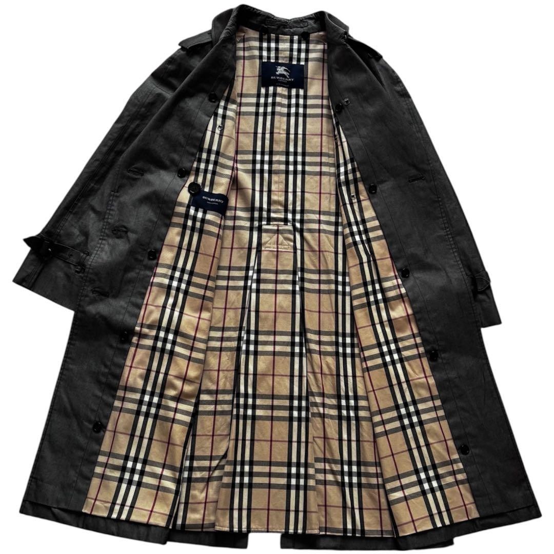 Burberry   London Trench Coat Nova Check M Gray Made in England thumbnail 2