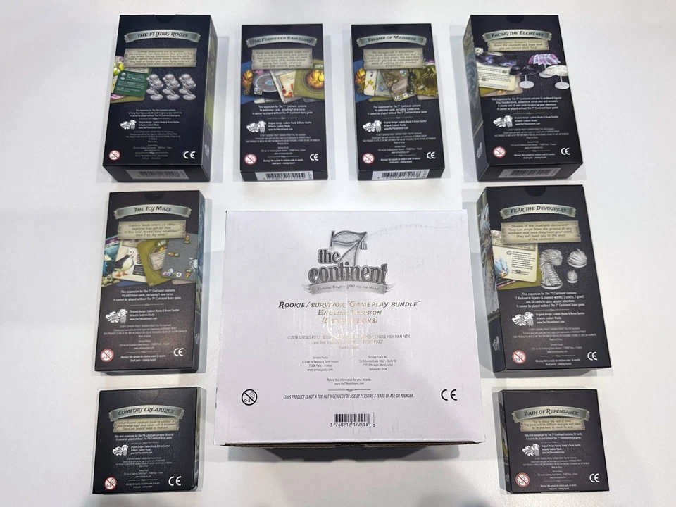 7th Continent Rookie/Survivor GAMEPLAY BUNDLE (English) 8 Expansions (MINT)  - Image 2 of 4
