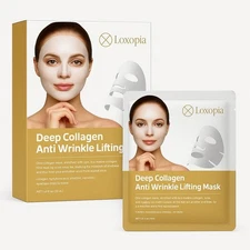 Loxopia Deep Collagen Anti-Wrinkle Lifting Mask, Hydrating Hydrogel Face Mask