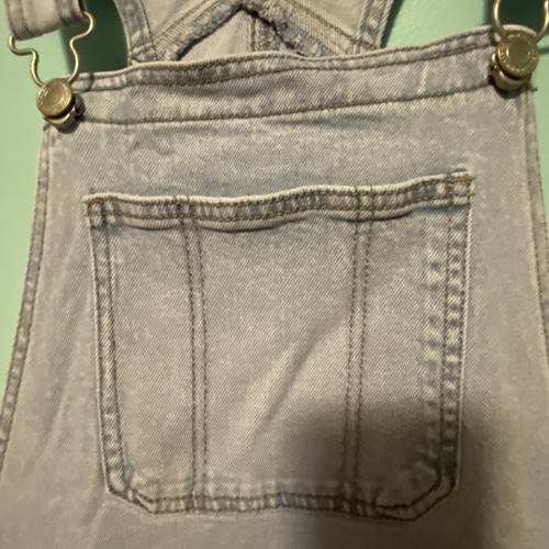 No Boundaries Damen XS (0-2) Latzhose hell gewaschen blau Neu mit Etikett - Bild 4 von 11