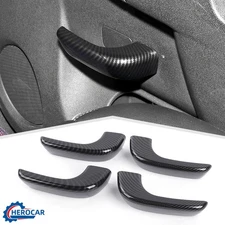 Carbon Fiber Car Door Handle Trim Cover For Chevy Silverado GMC-SIERRA 2007-2013