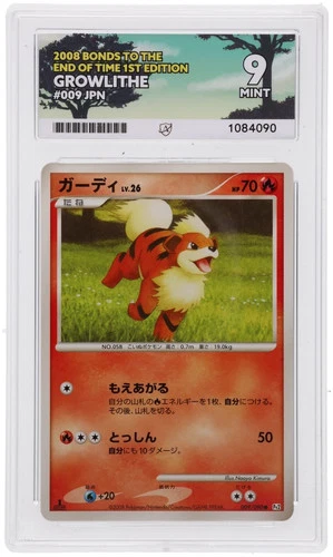 POKEMON - GROWLITHE 009/090 - BONDS TO THE END OF TIME - JAPANESE ACE 9 MINT