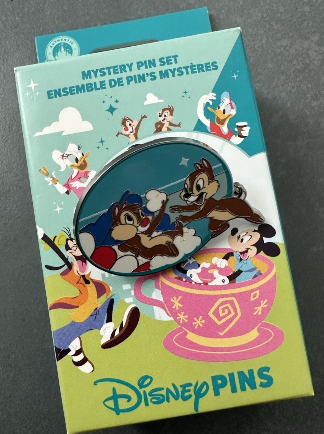 Disney Parks Best Day Ever Mystery Pin Mickey & Friends Chip N Dale Pin ONLY NEW