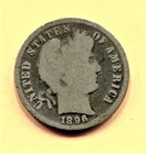 Barber Dimes - 1896 - S, & 1896 - Lot of 2 coins