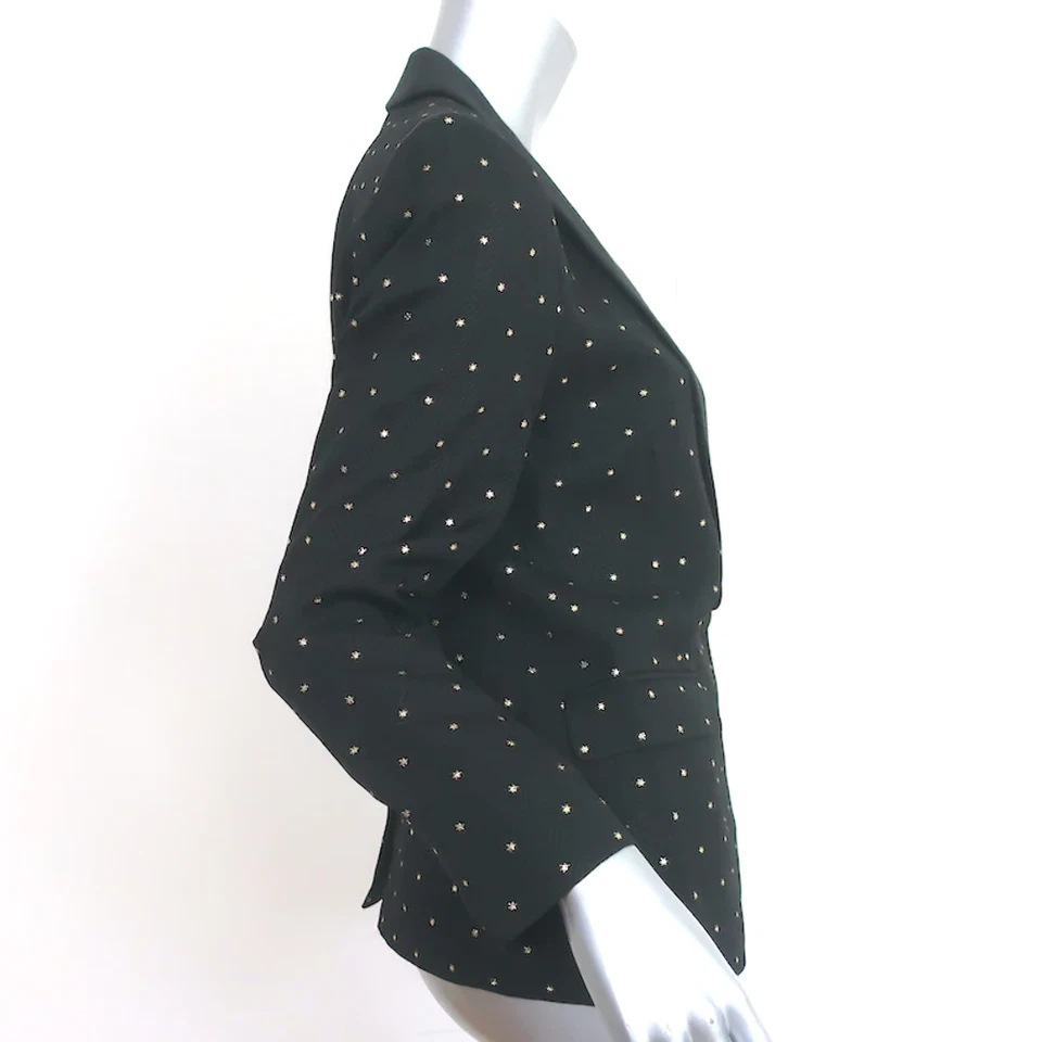 Blazer Zadig & Voltaire Vito Stars preto tamanho 36 jaqueta de um botão - Imagem 3 de 4