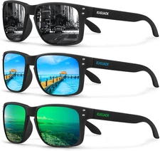 Polarized Square Sunglasses for Men and Women Matte Finish Sun Glasses UV Protec