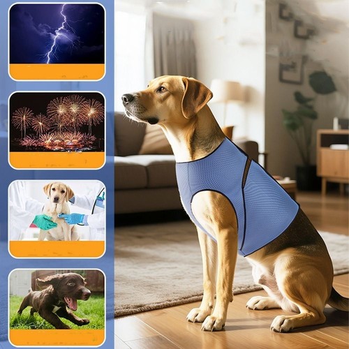 Dog Anxiety Vest Dog Chest Back Clothing Comfort Anti-Anxiety Pet Calming Shirt. - Picture 12 of 26