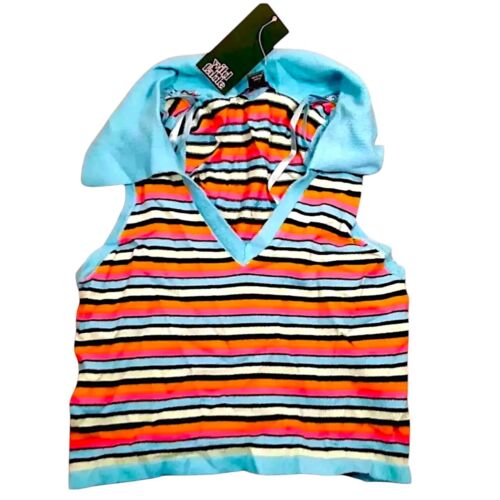 Women's Cropped Jacquard Polo Sweater Tank Top - Wild Fable Striped