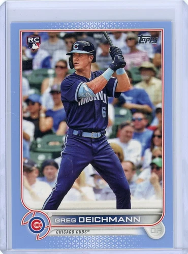 Greg Deichmann Rookie SSP 2022 Topps Series 2 Father's Day Blue 47/50 #395 Cubs