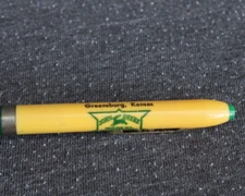 NEAR MINT * 1936 Logo JOHN DEERE Old Greensburg KS Advertising Mechanical Pencil