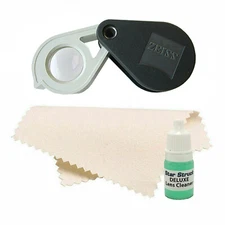 AR Zeiss Triplet 10X Diamond Professional Jeweler's Magnifying Loupe D40