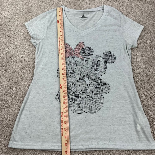 Disney Parks Walt Disney World Gray Sequined T-Shirt Womens Size Medium - Picture 6 of 6