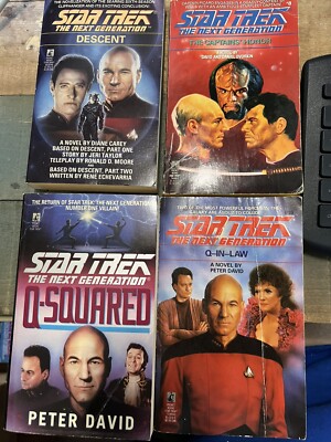 Lot of 4 - Star Trek Next Generation Series Novels, Carey, Dvorkin, David