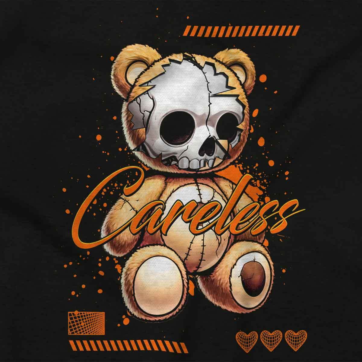 Urban Streetwear Careless Teddy Bear Skull Womens or Mens
