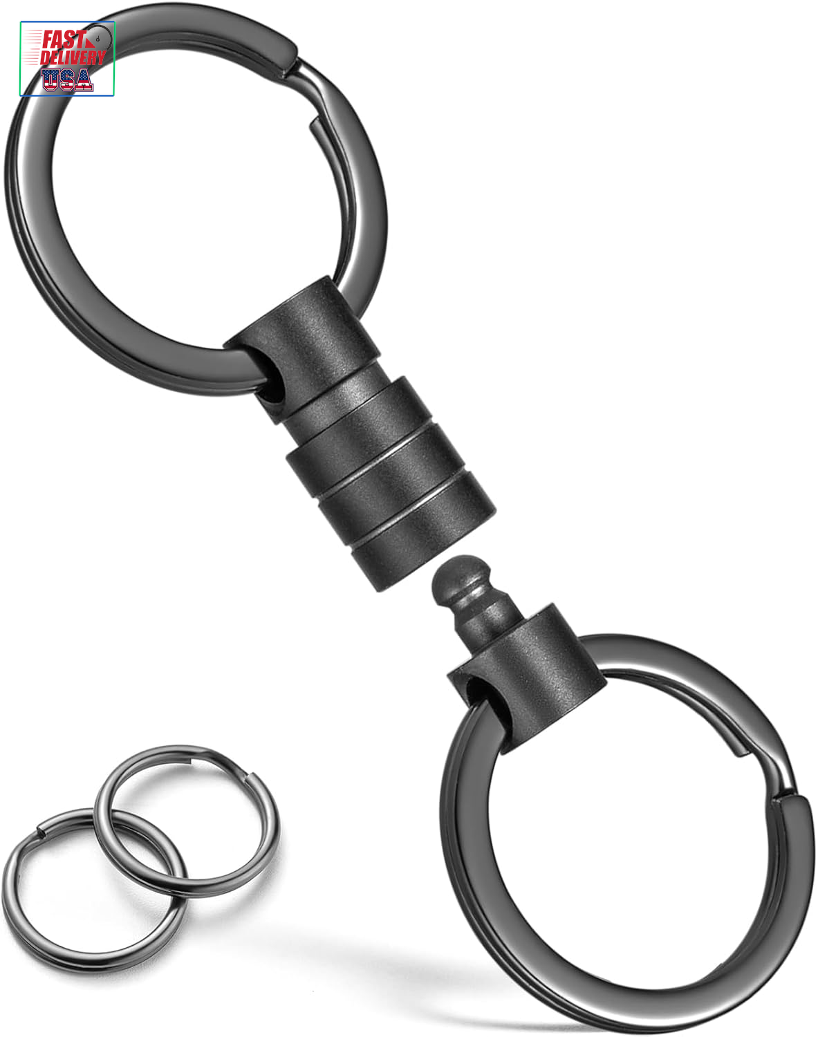 Titanium Quick Release Keychain, Small Detachable Swivel Keychain Accessories wi