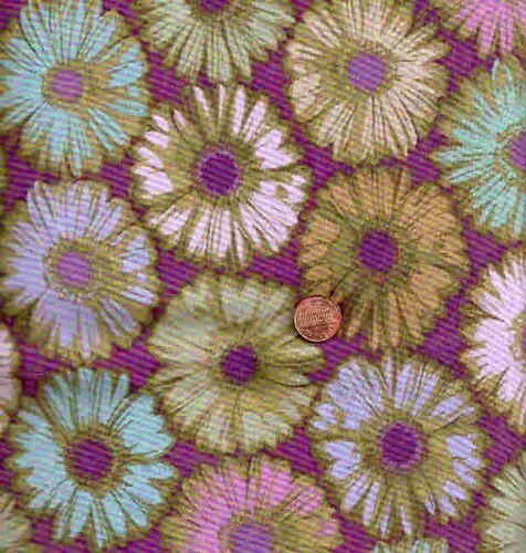Gerbera Daisy large floral flowers Carla Miller Westminster fabric 24 inch piece - Picture 1 of 1