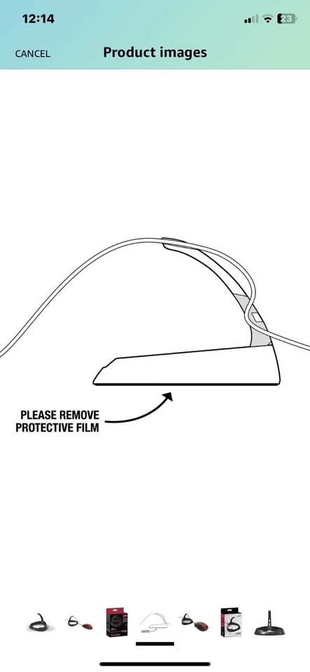 Mouse Bungee Speedlink Cable Management Black SL-680200-BK Pc Mouse Cable Stand - Image 4 of 4