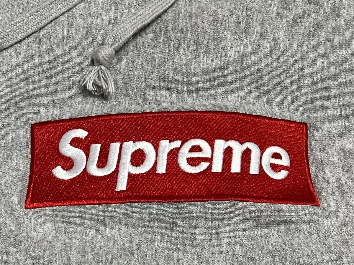 Supreme Box Logo Hoodie Gray Men's Large Gently Worn Rare BOGO FW 2016