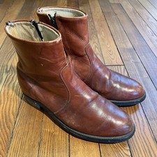 Golden Retriever Paddock Riding Boots Zipper Men’s Sz 9 USA MADE Bob Dylan 60s ✅